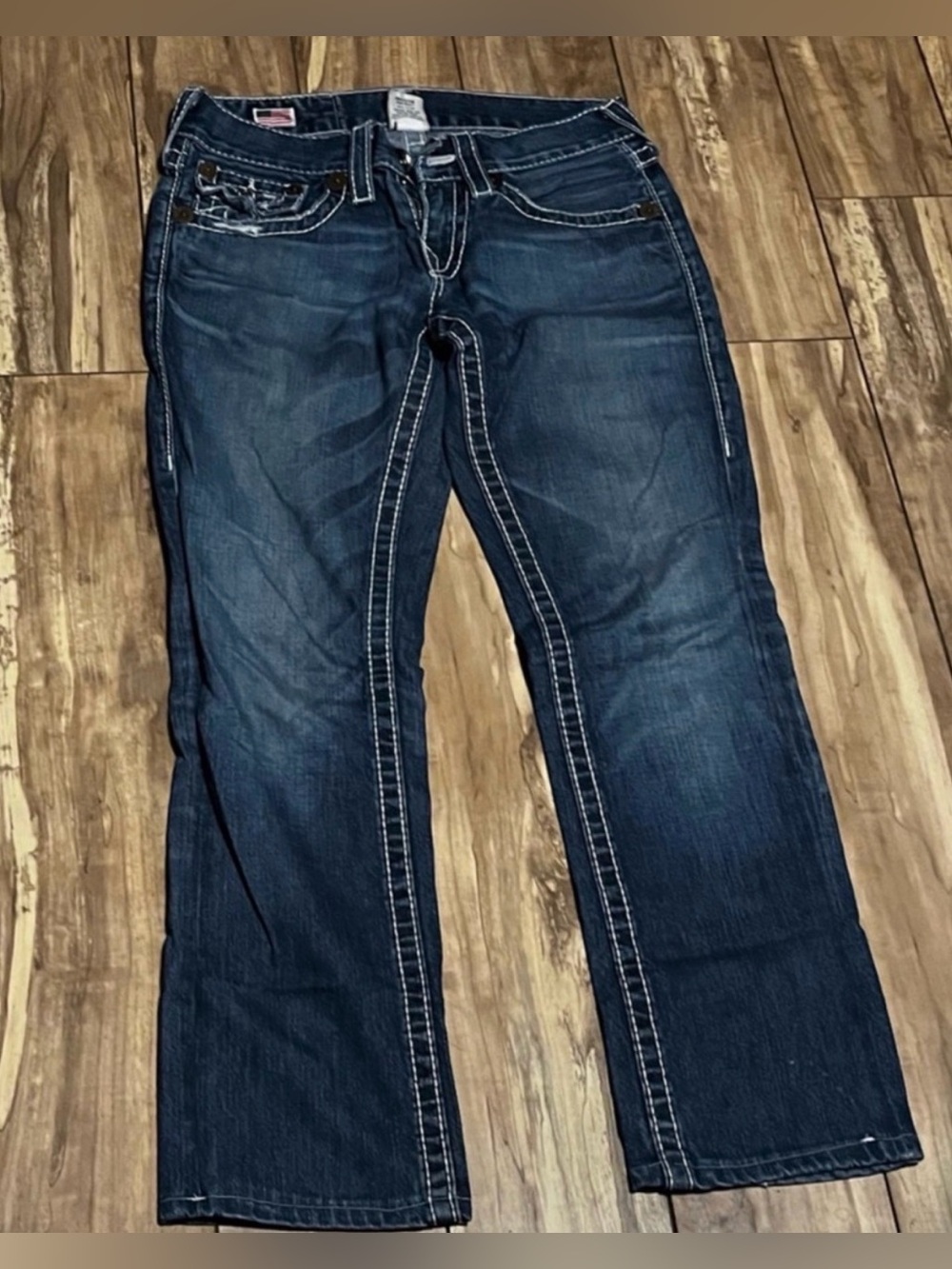 Vintage Men's True Religion Ricky Big T Straight Leg Jeans